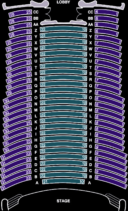 Upper Darby Performing Arts Center Seating Chart